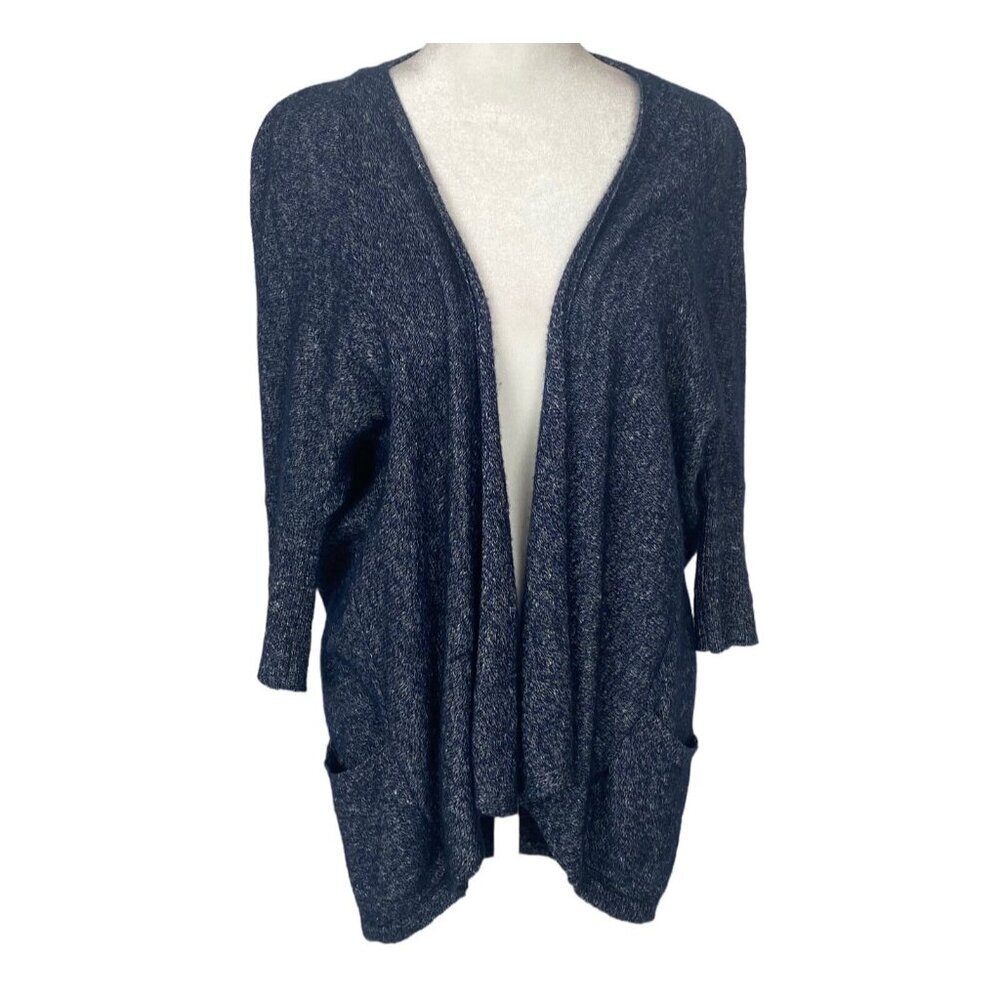 ATHLETA Women Oversized Sweater Open Front Cardigan Sz XXS Blue Casual‎ 63-12